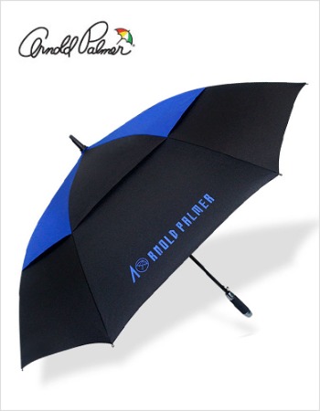 [인쇄가능] 아놀드파마 자동이중방풍(블랙&amp;블루) 75 골프우산 장우산답례품